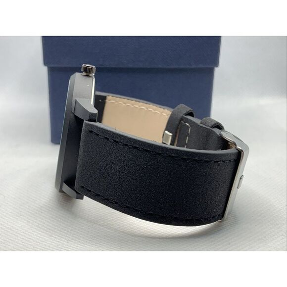 South Lane SS20-dr1-4430 Black Leather Analog Dial Quartz Genuine Watch YR30 - Picture 11 of 11